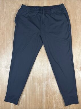 Rhône Mens Black Drawstring Tapered Sweatpants Joggers Size XXL